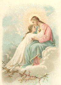 Gesù abbraccia un fanciullo